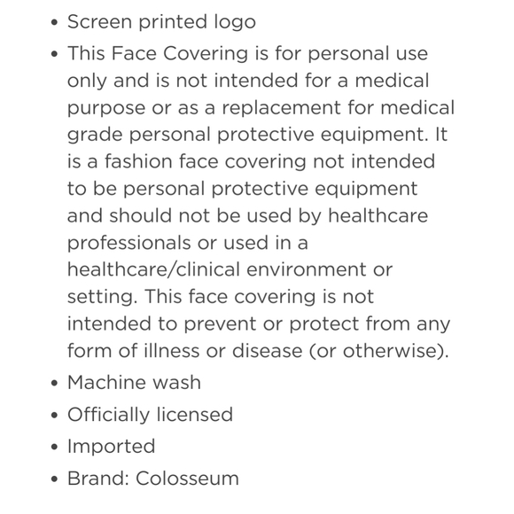 NWT Unisex Illinois Fighting Illini 2 Pack Colosseum Face Coverings - Picture 7 of 7